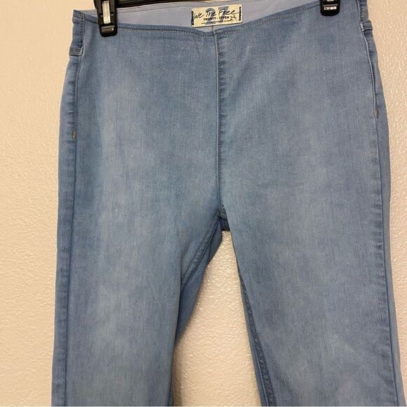 Free People In My Feelings Slim Flare Y2K stretch coastal beach Jeans long 27x32 - Picture 4 of 13